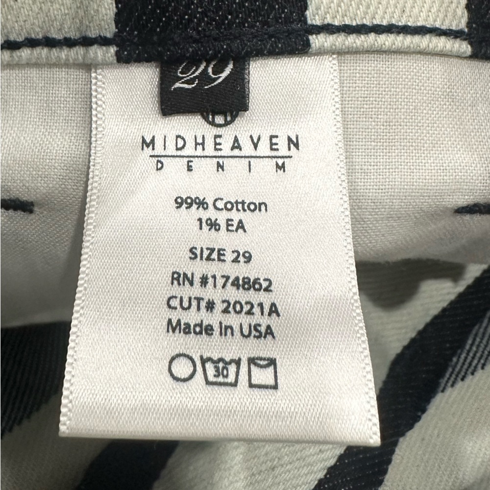 Midheaven Denim x Cynthia Rowley Collab - Stella Striped Flare - Picture 5 of 7